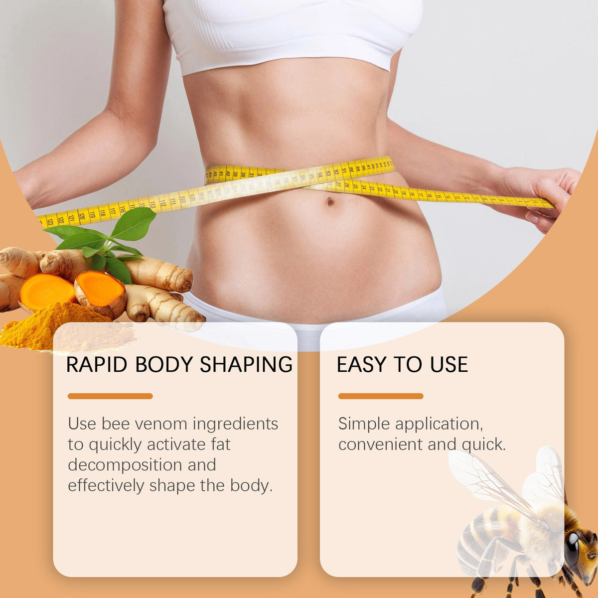Turmeric Bee Venom Body Cream for Firmer Skin