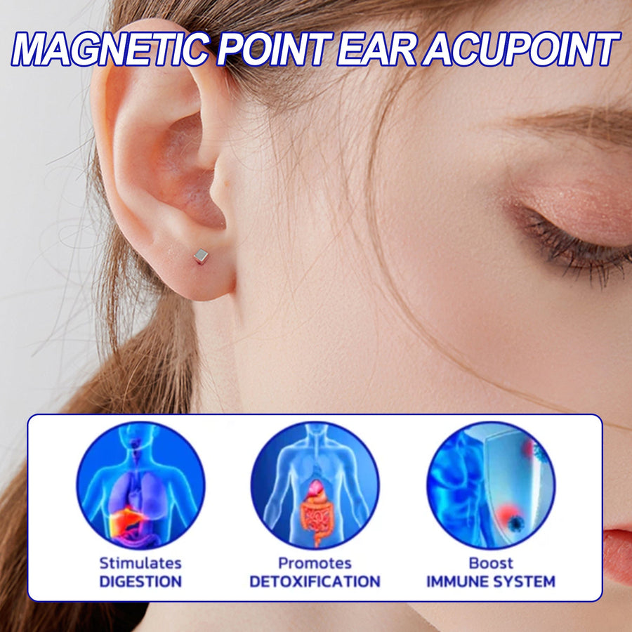 Ear Acupressure Lymphatic Patches – 600 Magnetic Pads