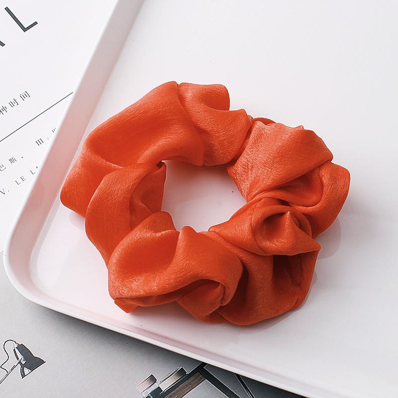 Satin Scrunchies Set – Gentle Hold Hair Ties, 4 Colors