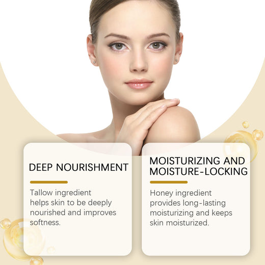 Honey Bison Tallow Moisturizer for Deep Skin Nourishment