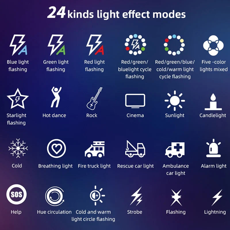 RGB LED Video Light with Built-in Mic — Bright Content