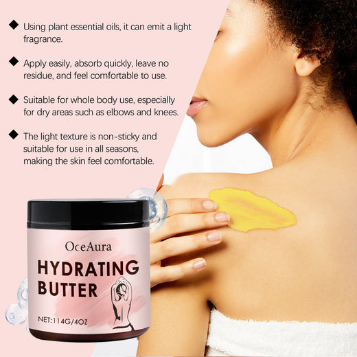 OceAura Hydrating Body Cream for Elasticity & Glow