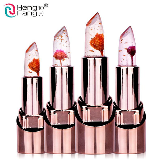 Temperature-Changing Flower Lip Balm for Moisturized Lips