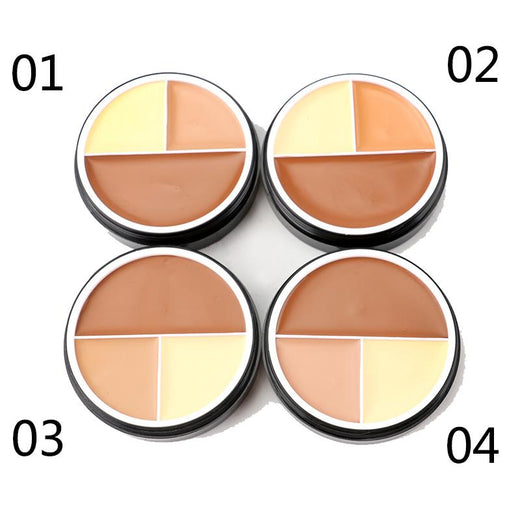 3-Color Foundation Compact for Custom Coverage Makeup