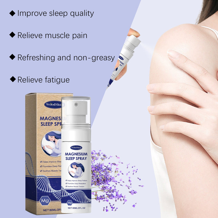 Woodsleep Magnesium Oil Spray Improves Sleep And Relieves Fa