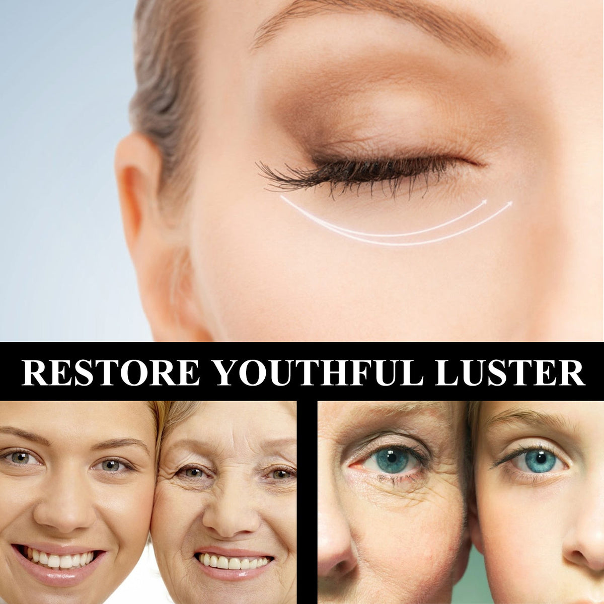 Snake Venom Peptide Eye Cream for Dark Circles & Lines