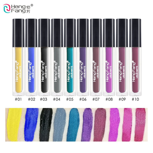Waterproof Matte Liquid Lipstick – 20 Vivid Shades