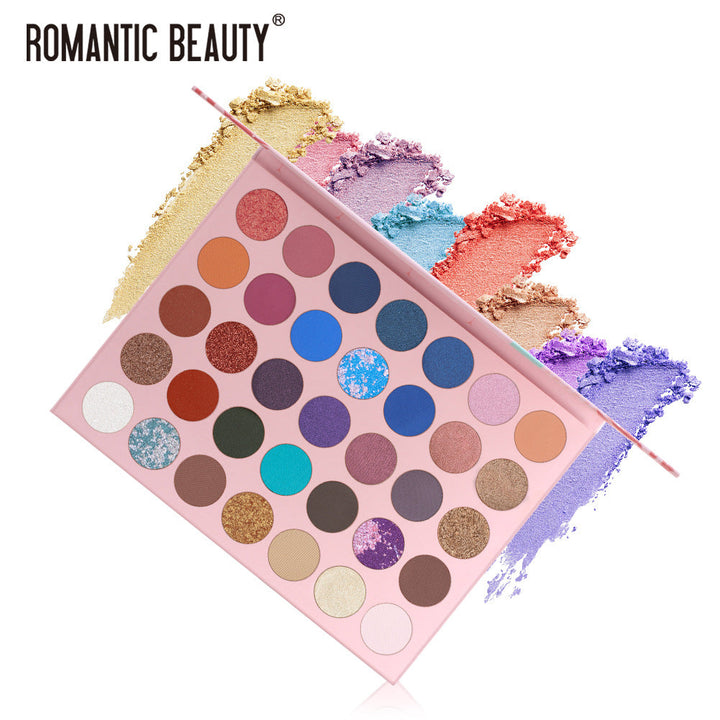 35-Color Eyeshadow Palette for Versatile Eye Looks
