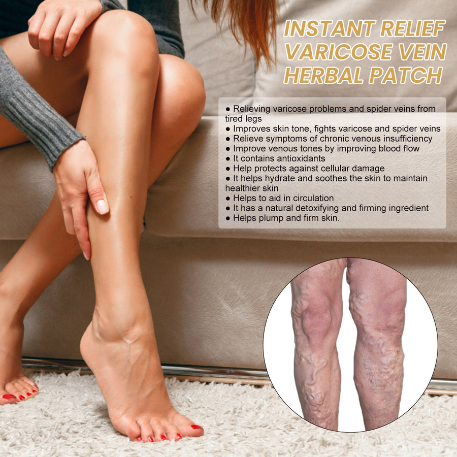 Varicose Vein Herbal Patch — Instant Relief & Smoother Legs