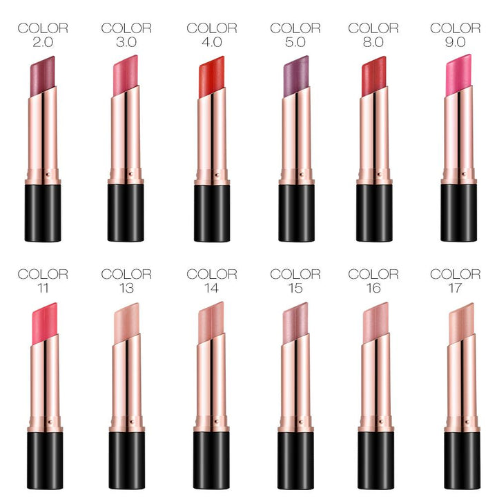 12-Color Velvet Matte Lipstick for Long-Lasting Wear
