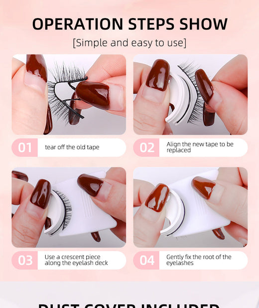 Self-Adhesive False Eyelashes for Glue-Free Volume