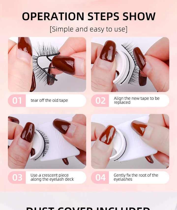 Self-Adhesive False Eyelashes for Glue-Free Volume