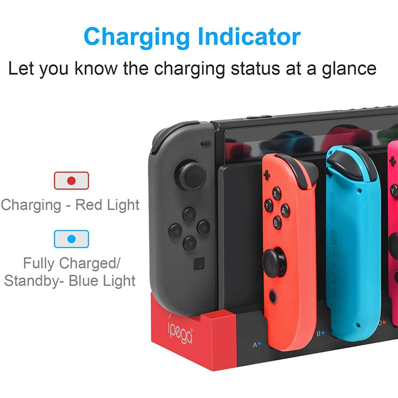 Joy‑Con Charging Dock — Charge 4 Controllers at Once