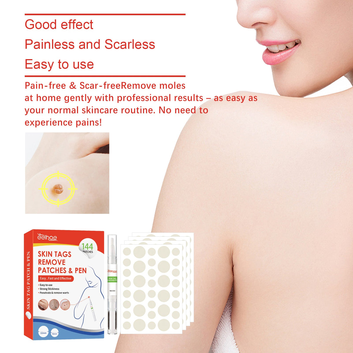 Skin Applicator Pen with Patches