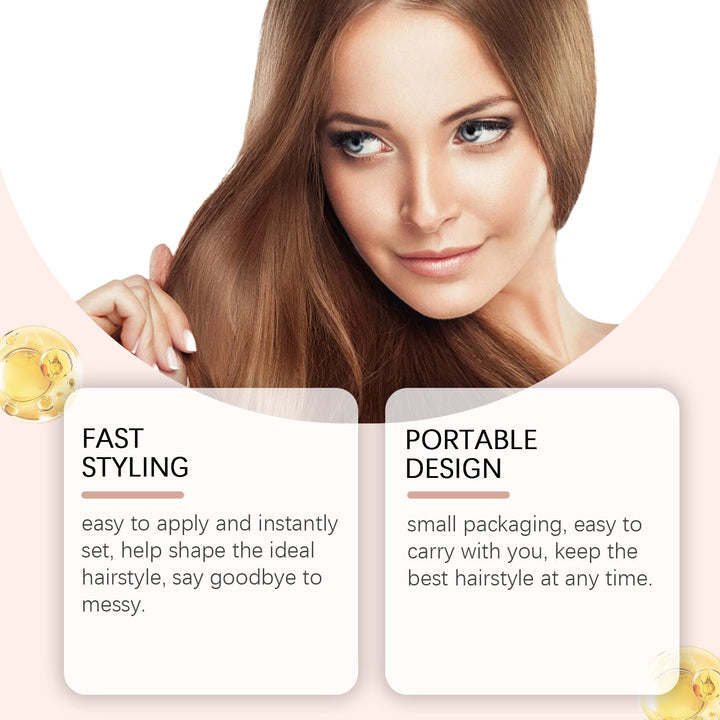 Hair Wax Stick for Flyaway Control and Glossy Shine