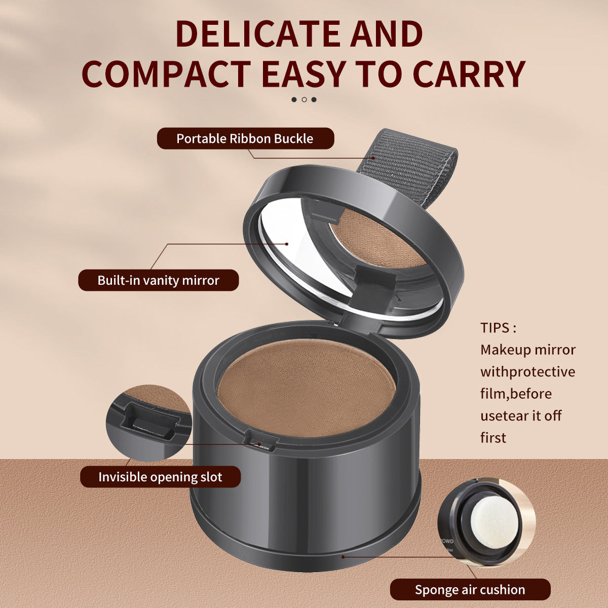 Waterproof Hairline Powder for Fuller-Looking Edges
