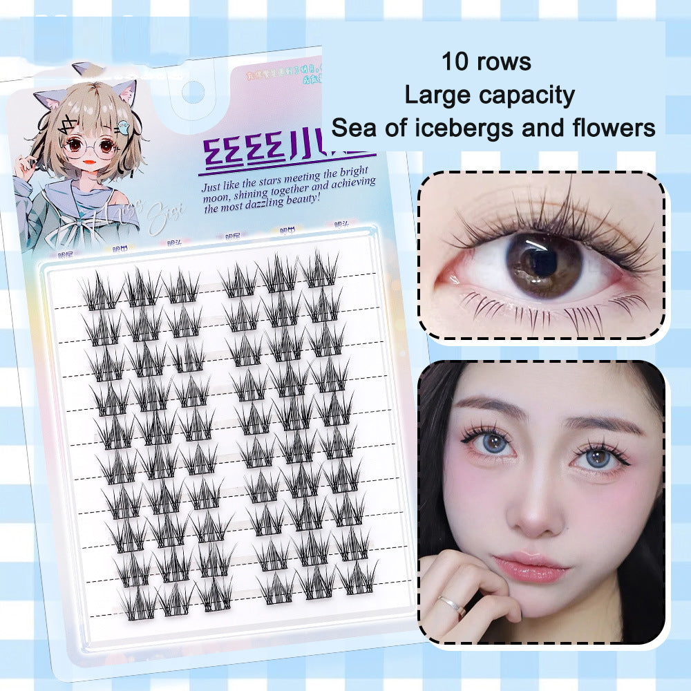 Segmented False Eyelashes for Custom Natural Volume