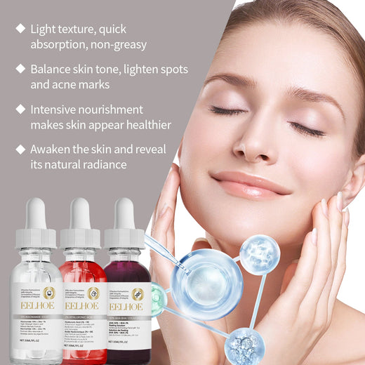 Acne Facial Serum Set for Brighter, Hydrated Skin