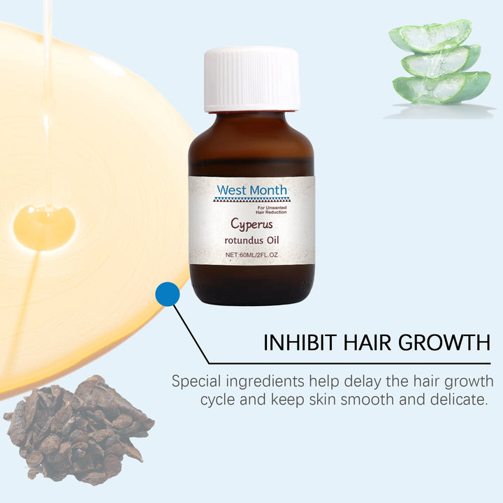 Cyperi Rhizoma Hair Reduction Oil for Smooth Sensitive Skin