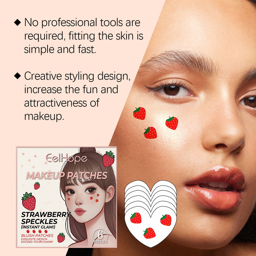 Strawberry Makeup Patches for Instant Playful Glam