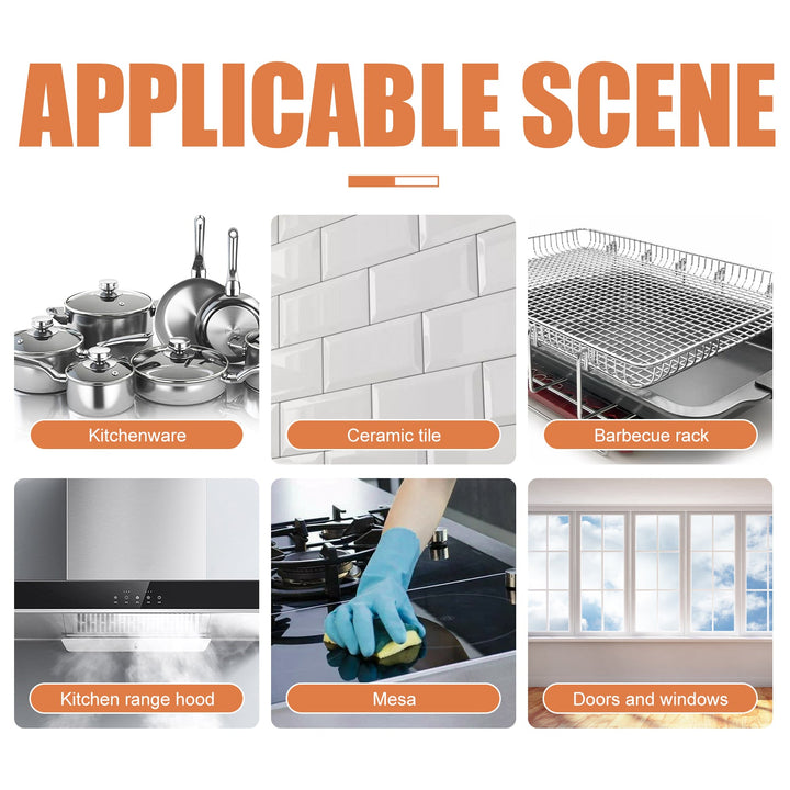 Kitchen Grease Cleaner Gel — Cuts Baked-On Grime Fast
