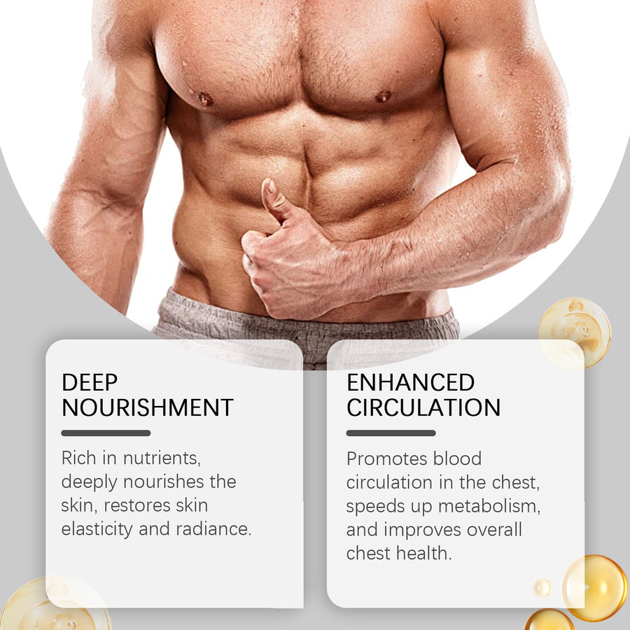 Chest Massage Oil for Men — Firmer-Looking Skin