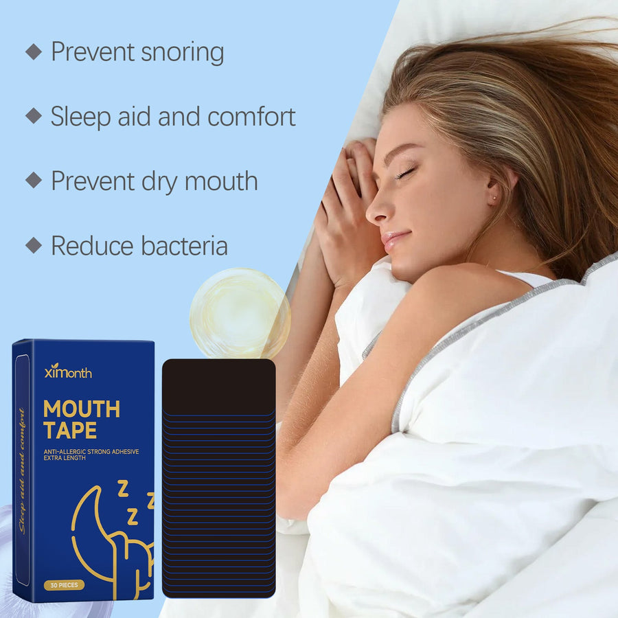 Anti-Snoring Mouth Tape — Deeper Sleep, 30 Nights