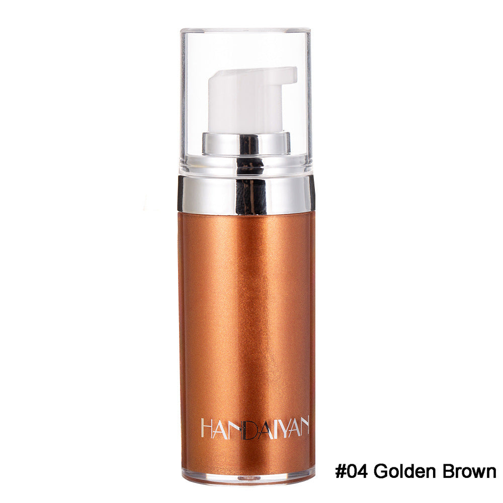 Body Highlighter Liquid for a Wearable Metallic Glow