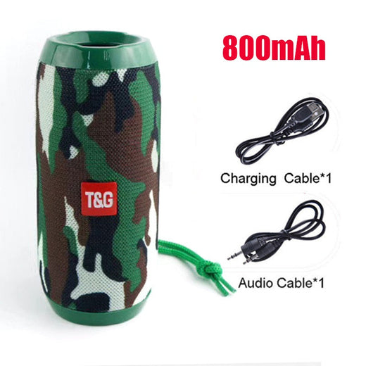 Portable Bluetooth Speaker – 3D Stereo Sound & 800mAh Battery