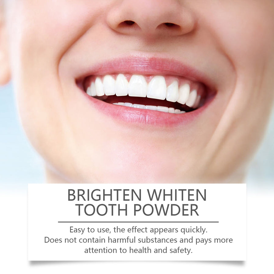 Teeth Whitening Powder — Remove Yellow Stains & Brighten Smile