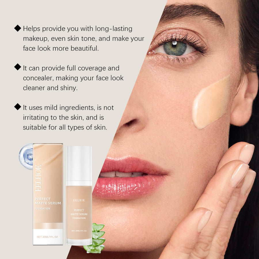 Liquid Foundation for Natural Matte Full Coverage