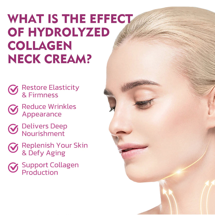 Hydrolyzed Collagen Neck Cream for Smoother Neck Lines