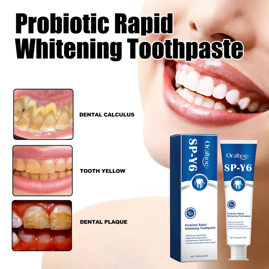Probiotic Whitening Toothpaste — Rapid Whitening & Gum Comfort