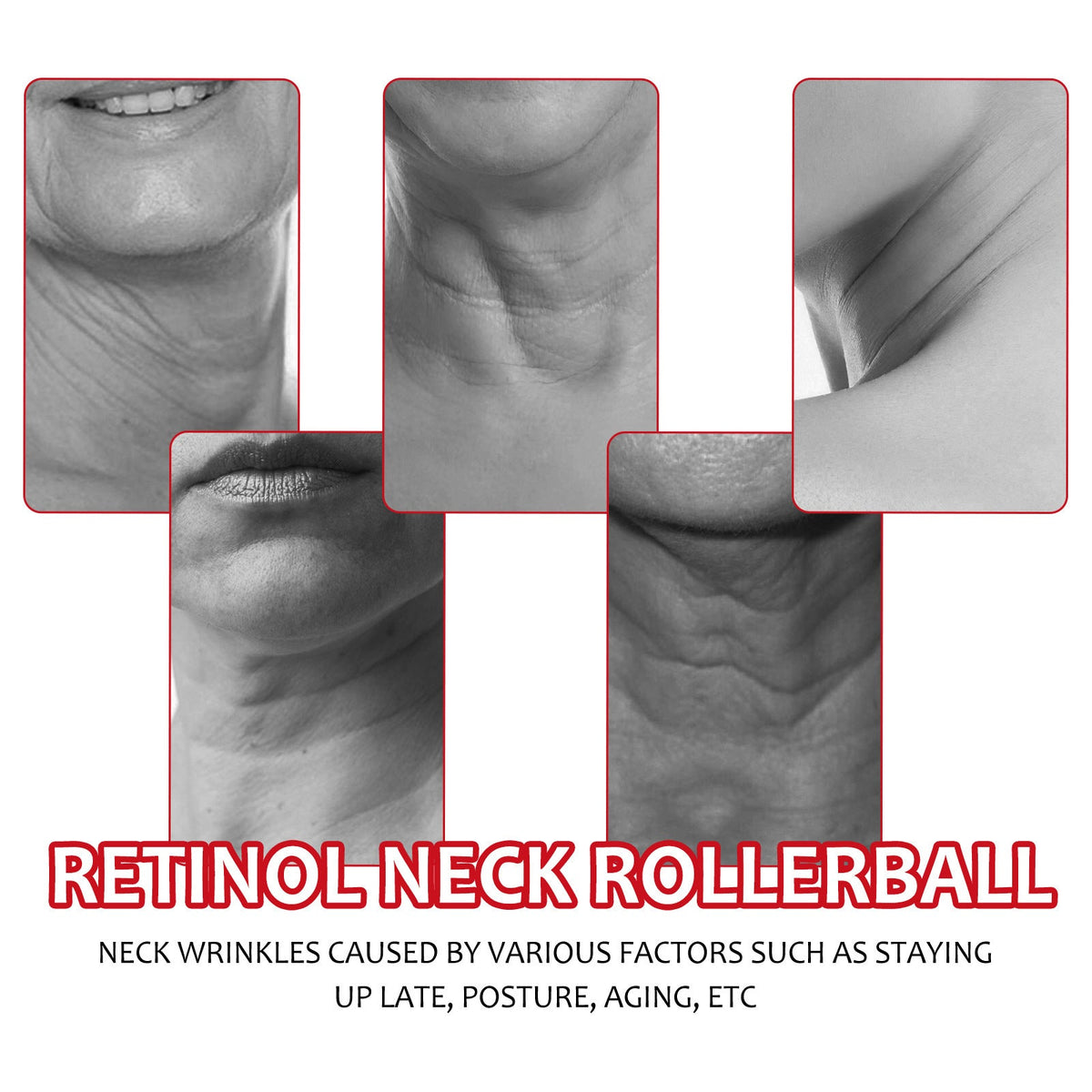 Retinol Neck Rollerball for Firmer, Smoother Neck Skin