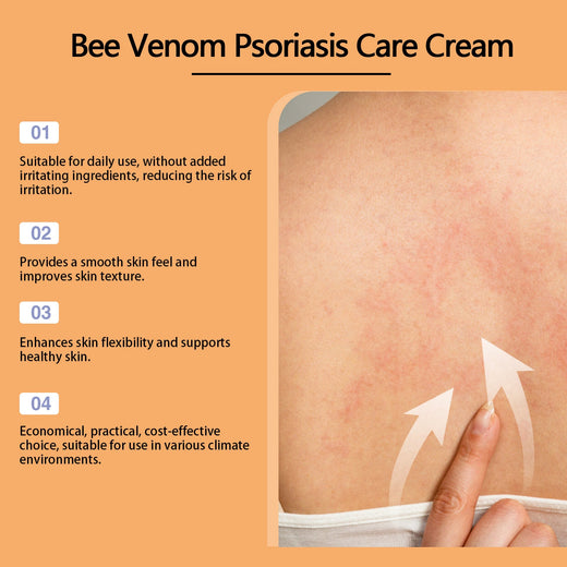 Bee Venom Cream for Itchy Red Psoriasis-Prone Skin
