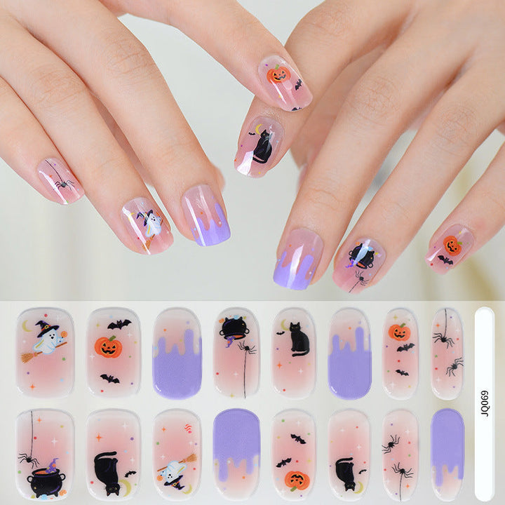 Semi-Cured UV Gel Nail Stickers — Salon Art in Seconds