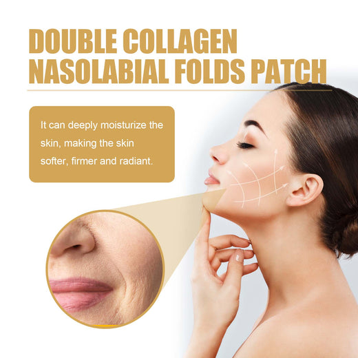 Double Collagen Nasolabial Fold Patches, Anti-Wrinkle Gel
