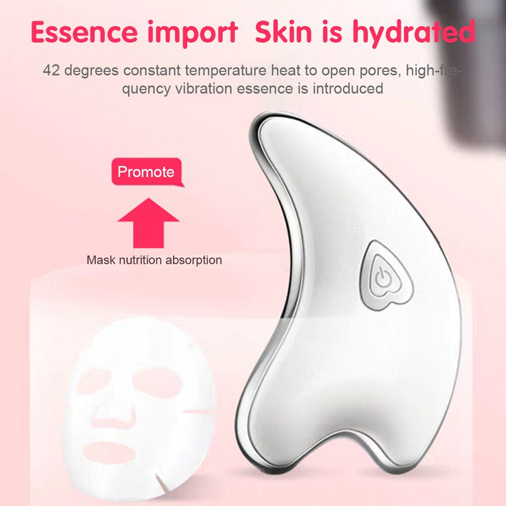 Electric Face & Neck Massager — Heat & Vibration for Firmer