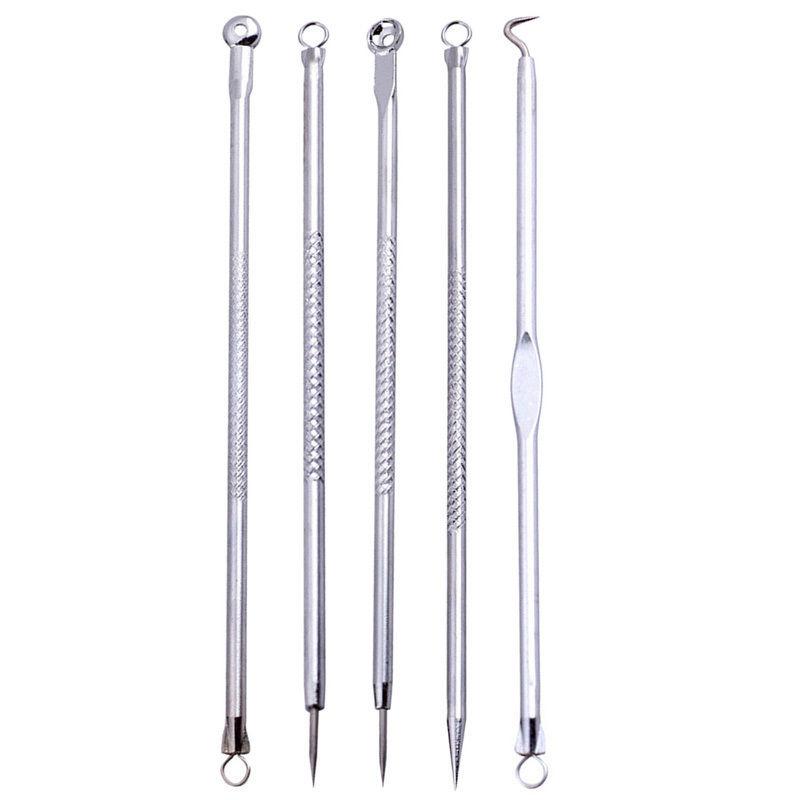 Blackhead Extraction Kit — 5 Pc Stainless Steel Tools