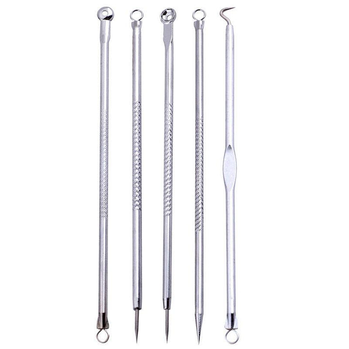 Blackhead Extraction Kit — 5 Pc Stainless Steel Tools