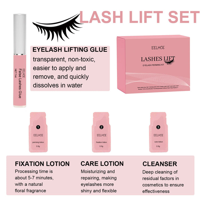Lash Lift Kit At Home Curl Set for Straight Lashes