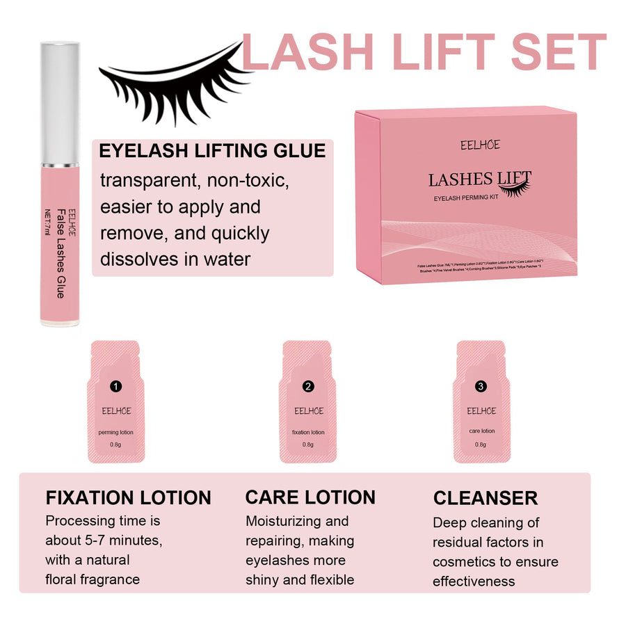Lash Lift Kit At Home Curl Set for Straight Lashes