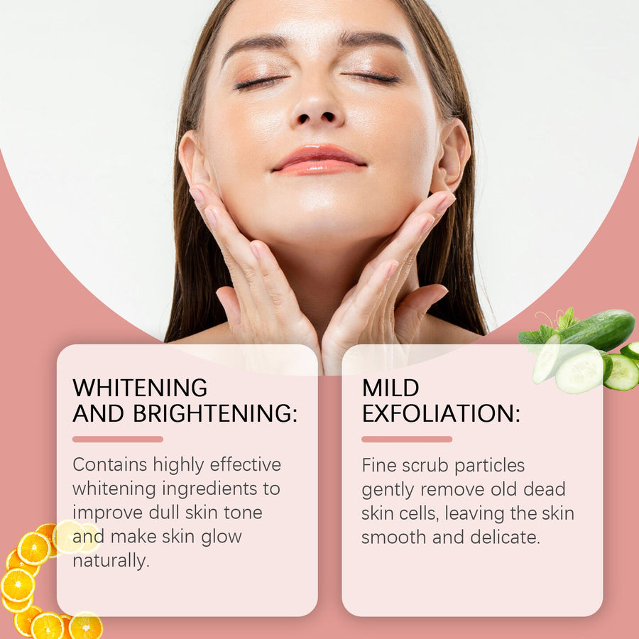 Facial Exfoliating Scrub Cleanses Skin With Refreshing, Non