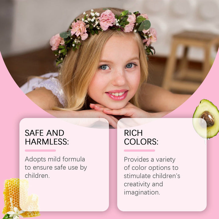 Kids Makeup Set Gift Box for Creative Dress-Up Play