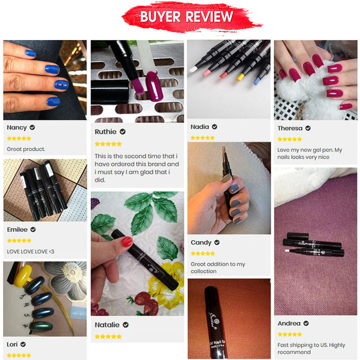 3‑in‑1 Gel Nail Pen — 60 Colors, Salon‑Quality Manicure