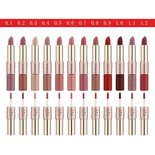 2-in-1 Matte Lipstick Duo for Versatile Everyday Looks