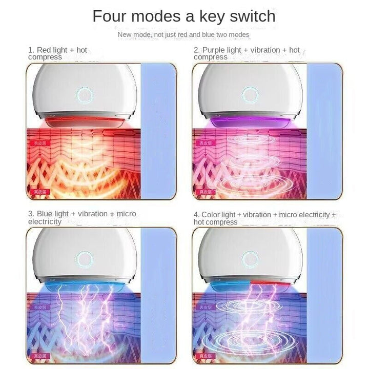 Microcurrent Facial Toning Device – Heated Scraping & LED