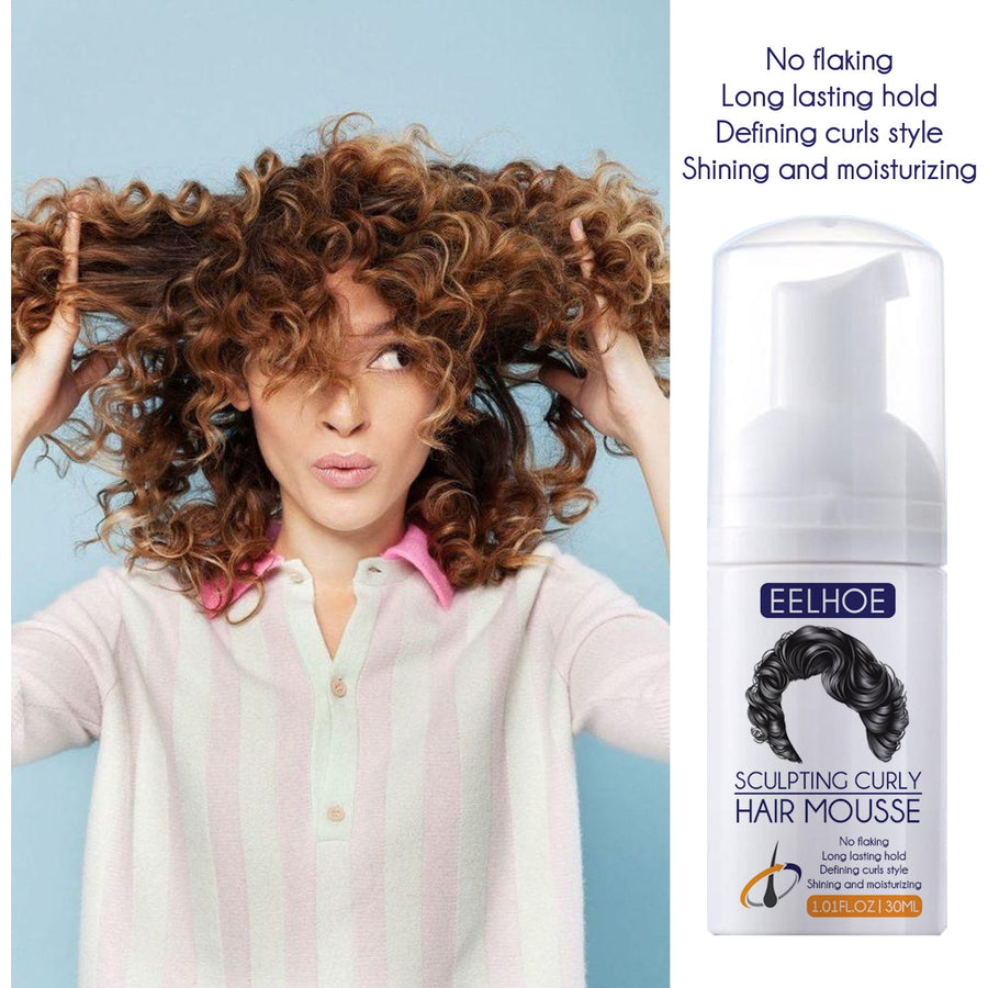 Curly Hair Mousse for Defined, Frizz-Free Curl Volume