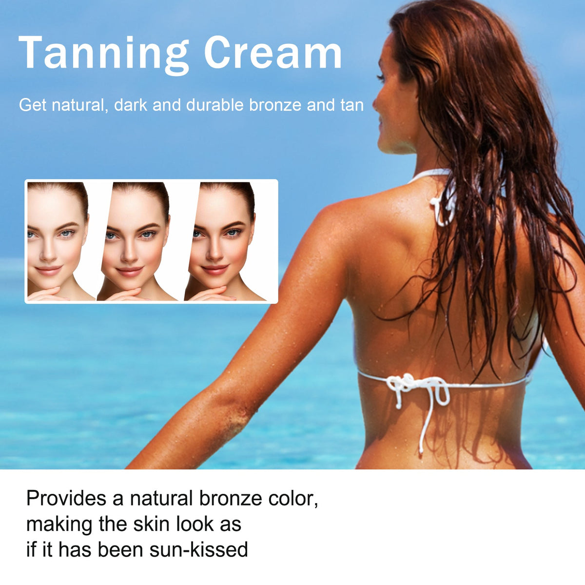 Self‑Tanning Cream — Natural Bronzed Glow, No Harsh Odor
