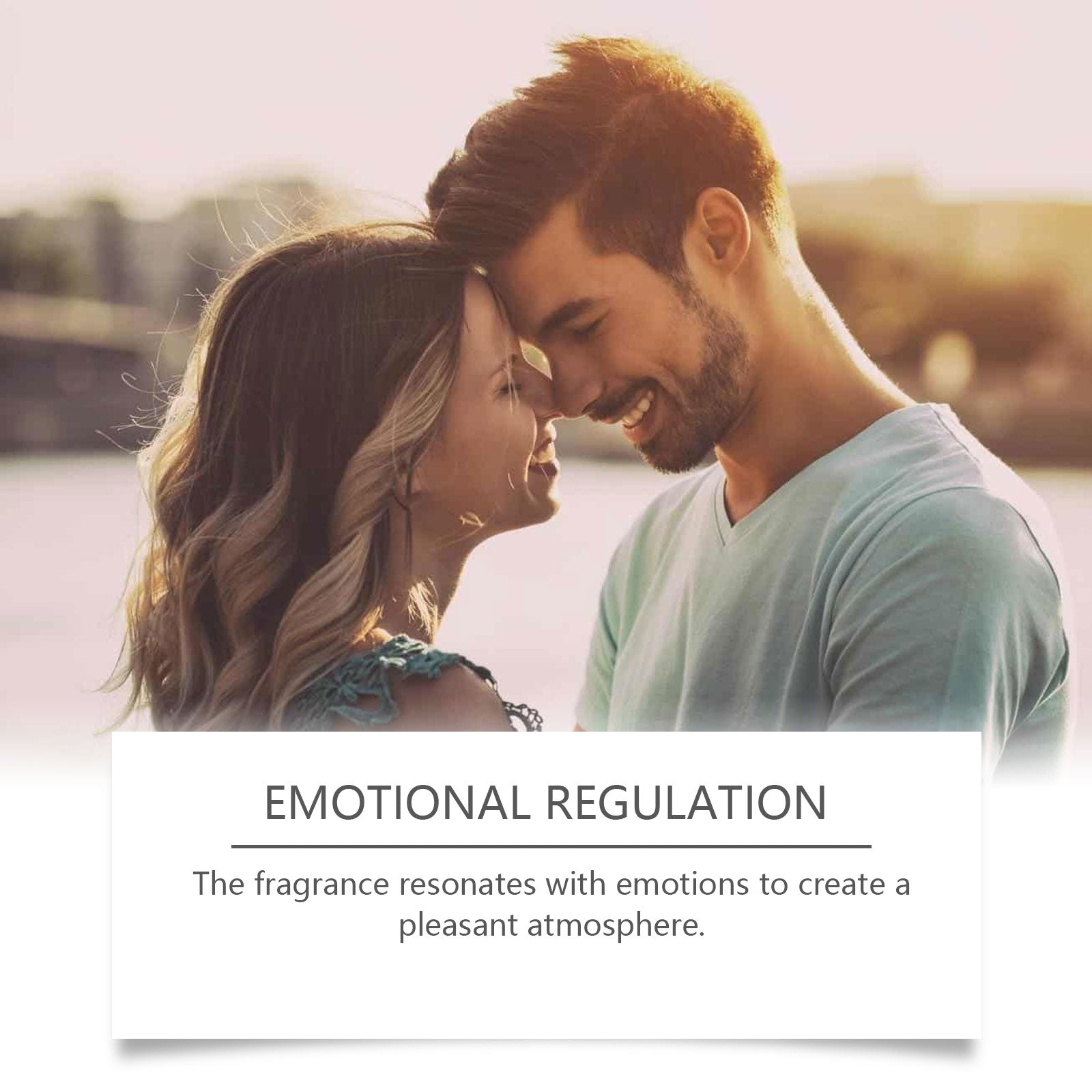 Product benefits and claims displayed with jasmine flower, woman's hand wearing nail polish, and citrus ingredient imagery